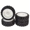 12mm Hex Rally Tires RC Racing On Road Tyre Wheel for Tam-iya TT01 TT02 XV01 TA06 HPI WR8 HSP 1/10 1/12 1/14 RC Car Accessories(Black) view 2