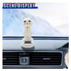 DEAELF Cat Solar Powered Decoration, Cute Swing Animal Dancing Dolls Car Dashboard Ornament, Solar Shaking Cat Toy Desktop Decoration for Vehicle Home Office (OpenEyes) view 4