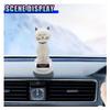 DEAELF Cat Solar Powered Decoration, Cute Swing Animal Dancing Dolls Car Dashboard Ornament, Solar Shaking Cat Toy Desktop Decoration for Vehicle Home Office (NarrowEyes) view 4