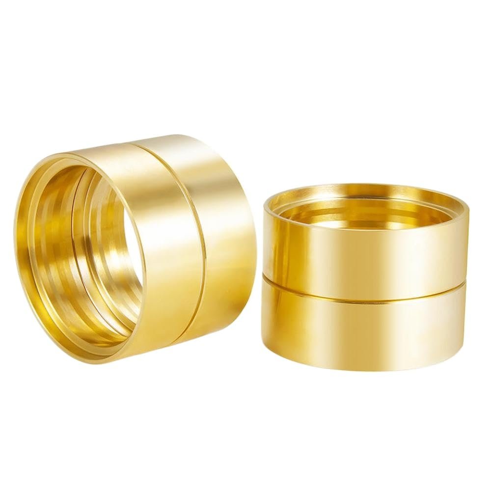 1.9" Brass Beadlock Wheel Rings Compatible with RC Crawler 1/10 Scale TRX6 Compatible with 1.9 Inch Wheel Rims Internal Clamp Rings Compatible with Off Road Vehicle Parts