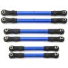 Compatible with Traxxas for Hoss for Slash for Rustler 4WD RC Car Upgrade Parts Adjustable Front Rear Pull Rod Link Tie Rod RC Assortment(Blue) view 1