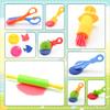 iShyan Dough Tools Play for Kids,33 PCS Dough Tool Set Includes Rolling Pins,Safety Scissors,Extruder,Kitchen Creative Tools and Molds view 4
