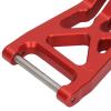 2Pcs RC Front Lower Suspension Arm Aluminum Alloy, Replacement for LOSI 1/10 22S 2WD No Prep Drag Car, Heavy Duty RC Vehicle Suspension Arms with Screws and Aluminum Columns, (Red) view 3