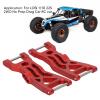2Pcs RC Front Lower Suspension Arm Aluminum Alloy, Replacement for LOSI 1/10 22S 2WD No Prep Drag Car, Heavy Duty RC Vehicle Suspension Arms with Screws and Aluminum Columns, (Red) view 4