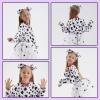 101 Dalmatian Costumes Kids, Girls Shirt Tutu Outfit Ears Headband Socks Accessories for 101st Day Of School (Toddler) view 2