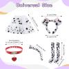 101 Dalmatian Costumes Kids, Girls Shirt Tutu Outfit Ears Headband Socks Accessories for 101st Day Of School (Toddler) view 4