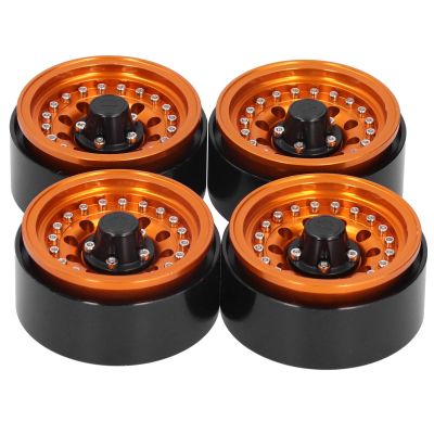 1.9in Metal Wheel Hub for 1/10 RC Car, RC Crawler Wheel Hub, CNC Machined Retro Climbing Car Simulation Accessory with 12mm Hex Drive, Compatible with HSP Redcat Tamiya HPI