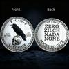 10PCS The F-CAW-F Coin  for Those Who Laugh at Life and Give Zero F*CKS!3D Metal Engraved Coin with case,Black Raven Last Fuck Coin,Adult Humor Gift for Friends view 4