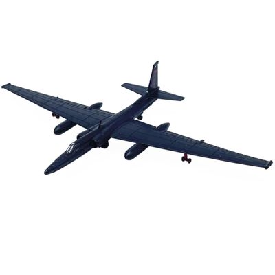 LATUROP 1/144 U-2s Metal Diecast Airplane Model, Black Cat Military Reconnaissance Jet, Highly Simulation Pre-Assmebled Aircraft for Collection or Gift.