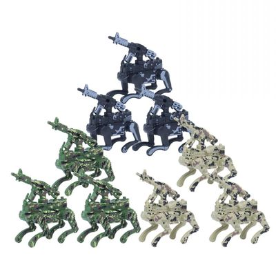 TOOUEE 9pcs/Set Modern Brick Combat Troops' Robotic Dogs Mini Brick Figure Special Forces Value Custom Mini Figure Genuine Military Building Blocks for Military War Building Blocks Fans Birthday Gift