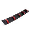 2PCS Rear Bumper Lip Diffuser Universal Lower Bumper Spoiler Shark Fin for 1 Series E90 E91 Black Red 33 07in ABS Material view 4