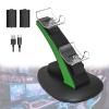 Zowdrix Handle Charging Dock, Dual Charger Controller with 2 Rechargeable Batteries, Charging Station Dock with LED Indicator Black view 1
