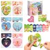 24 Packs Valentines Cards for Kids Classroom with Heart Jigsaw Puzzle Set,Valentines Day Gifts for Kids School,Classroom Must Haves Exchange Prizes Valentines Party Favors for Him Her Boys and Girls view 1