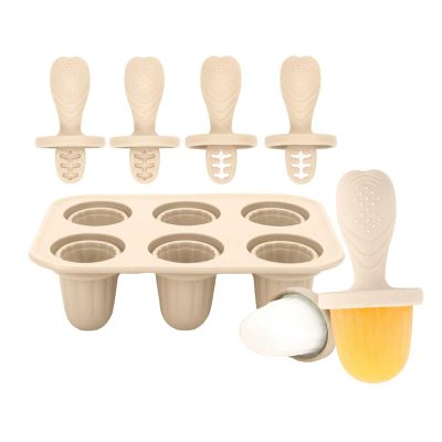 3. Chewable Ice Molds for Infants 6 Cavity Silicone Teether with Safe Edges Iced Treat Maker & Teeth Soother Food Grade Silicone Teething Ice Cubes