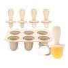 3. Chewable Ice Molds for Infants 6 Cavity Silicone Teether with Safe Edges Iced Treat Maker & Teeth Soother Food Grade Silicone Teething Ice Cubes view 1