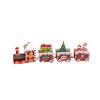 Christmas Decorations Wooden Four Section Train DIY Scenery view 1