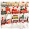 Christmas Decorations Wooden Four Section Train DIY Scenery view 3