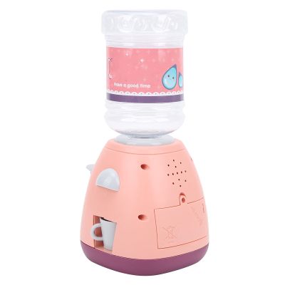 Alomejor Children's Mini Drinking Fountain Machine with Sound Effect, Sturdy and Durable ABS Material, Suitable for Ages 4 and Up, Enhances Business Cognition (Pink)