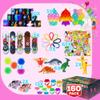 160 Pcs Fidget Toys Party Favors Pack, Randomly Selected Pop Sensory Set Gifts Stickers for Kids Adults Boy Girl Stocking Stuffers Autistic Bulk Goodie Bag Filler Treasure Box Classroom Prizes School view 3