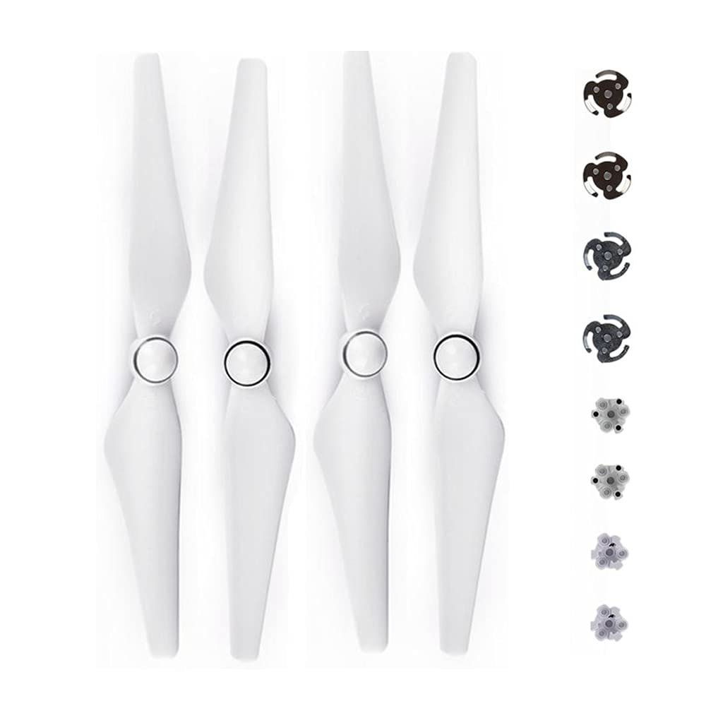 Huayijiayin 4 pcs 9450S Propeller for DJI Phantom Pro Advanced Drone Quick Release Blades Replacement Props Wing Accessory Spare Parts Easy to Repair(White)