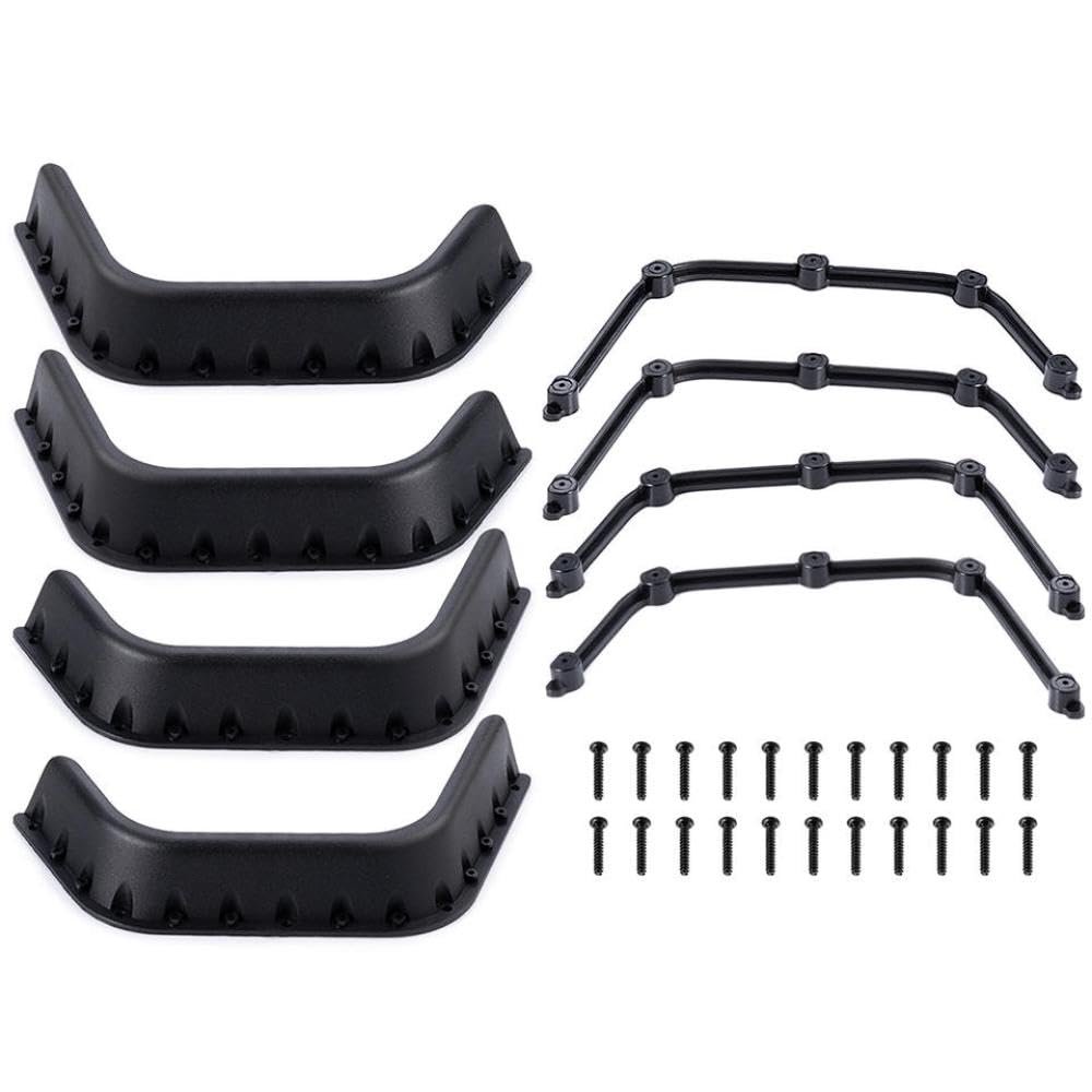 1/10 Scale RC Crawler Plastic Mud Fenders Flares Compatible with D110 Body Shell Parts