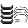 1/10 Scale RC Crawler Plastic Mud Fenders Flares Compatible with D110 Body Shell Parts view 1