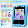 KOKODI Kids Smart Phone, Touchscreen HD Dual Camera Cell Phone for Kids, Christmas Birthday Gifts Dinosaur Child Play Phone for Boys 3-10, Travel Toy Preschool Learning Education Toy view 2