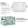 Seagulls Birds Teal Pattern Rectangular Storage Bin Basket with Handles - Nursery Storage Laundry Hamper Storage Baskets view 2