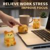 4pcs Kawaii Bear & Capybara Slow Rising Squishy Toys - 3 Styles Soft Bread Toys Stress Relief Fidgets for Adults, Cute Desk Decor & Gift Idea view 3