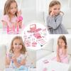 72-Piece Pink Makeup Set , Washable Makeup Set with Mirror, Children's Pretend Play Game,Child Play Makeups Toys , Age 3-12 Year Old Children view 4