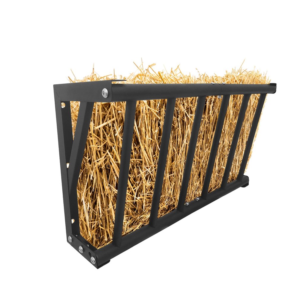 27" Carbon Steel Wall-Mounted Hay Feeder Rack 16-Gallon Large Capacity Hay Holder for Rabbits, Guinea Pigs, Goats, Horses & Livestock Indoor & Outdoor Farm Tool Professional Garden Hand Tool Set