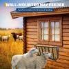 27" Carbon Steel Wall-Mounted Hay Feeder Rack 16-Gallon Large Capacity Hay Holder for Rabbits, Guinea Pigs, Goats, Horses & Livestock Indoor & Outdoor Farm Tool Professional Garden Hand Tool Set view 3