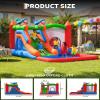 Inflatable Bounce Castle with Blower for Kids 3-12, 6-in-1 Christmas Bounce House,Outdoor/Indoor Bouncy Castle for Toddlers with Splash Slide,Climbing Wall,Ball Pit,Jumping Area 153" x 102" x 83" view 2