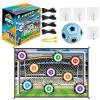 Apujent Soccer Ball Game Set for Kids Football Accuracy Exercise, Toss Soccer Goal Game, Kick Training Kit with Ball, Foldable Flannel Sheet Ground Stakes Hooks for Boys Girls 3+ Birthday view 1