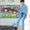 Apujent Soccer Ball Game Set for Kids Football Accuracy Exercise, Toss Soccer Goal Game, Kick Training Kit with Ball, Foldable Flannel Sheet Ground Stakes Hooks for Boys Girls 3+ Birthday view 3