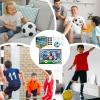 Apujent Soccer Ball Game Set for Kids Football Accuracy Exercise, Toss Soccer Goal Game, Kick Training Kit with Ball, Foldable Flannel Sheet Ground Stakes Hooks for Boys Girls 3+ Birthday view 2