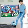 Apujent Soccer Ball Game Set for Kids Football Accuracy Exercise, Toss Soccer Goal Game, Kick Training Kit with Ball, Foldable Flannel Sheet Ground Stakes Hooks for Boys Girls 3+ Birthday view 3