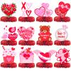 12Pcs Valentine Centerpieces for Tables - Valentines Day Decorations for Party Valentines Table Decor Valentine Table Decorations for Birthday Party Supplies view 1