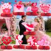 12Pcs Valentine Centerpieces for Tables - Valentines Day Decorations for Party Valentines Table Decor Valentine Table Decorations for Birthday Party Supplies view 4