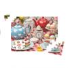 Baking Tea Time 1000 Piece Jigsaw Puzzle for Adults, 29.5x19.7 Inch High Tea Party Pastry Dessert Art, Challenging Interlocking Pieces, Home Decor, Relaxation Gift, Stress Relief Activity view 1