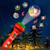 Christmas Flashlight Projector for Kids Ages 3+, Early and Stocking Stuffers for Boys Girls, 3 Discs 24 Images, Interactive Educational Projector Torch, Xmas Kids Flashlight Night Light Projectors Red view 3
