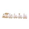 Christmas Train Ornaments Wooden Mini Christmas Train Toys Festival Decor for Kids Style6 Decor view 1