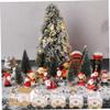 Christmas Train Ornaments Wooden Mini Christmas Train Toys Festival Decor for Kids Style6 Decor view 2