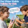 Video Walkie Talkies for Kids, 2 Pack Rechargeable Walkie Talkies with Screen,Long Range 2 Way Radio with 4 Voice Effects, Outdoor Adventure Camping Hiking, Birthday with Pink Blue Design view 2