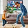 Apujent Soccer Ball Game Set for Kids Football Accuracy Exercise, Toss Soccer Goal Game, Kick Training Kit with Ball, Foldable Flannel Sheet Ground Stakes Hooks for Boys Girls 3+ Birthday view 4