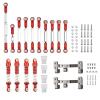 RC Models Parts For WPL For C14 For C24 For C24-1 For 1/16 RC Car Upgrade Metal Stee Link Rod Pull Rod Mounts Shock Absorbers Set view 1