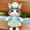Suitable for 10-20cm Trend Dolls, Different Ethnic Styles Doll Clothes (Without Dolls) (17cm Blue Butterfly Kimono) view 3