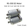 10.8V 12V 14.4V 16. 18V 21V 25V DC Electric Motor RS550 9 Teeth 12 Screwdriver Drill with High Torque Gear Box(9 Teeth,16.8v) view 2