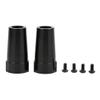 2Pcs Aluminum Alloy Rear Axles Bushing, RC Rear Axles Bushing Accessory, High Hardness CNC Precision Machining, Strong Structure Fit for Wraith AX90018 90020 1/10 RC Car, with 4 Sc (Black) view 1