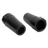 2Pcs Aluminum Alloy Rear Axles Bushing, RC Rear Axles Bushing Accessory, High Hardness CNC Precision Machining, Strong Structure Fit for Wraith AX90018 90020 1/10 RC Car, with 4 Sc (Black) view 2